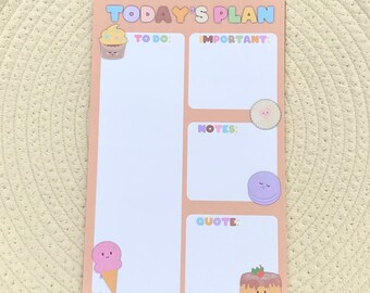 Postres lindos Plan de hoy / To Do / bloc de notas