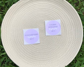JUAN 3:16 - JUAN 3.16 Pegatinas holográficas plastificadas cristianas