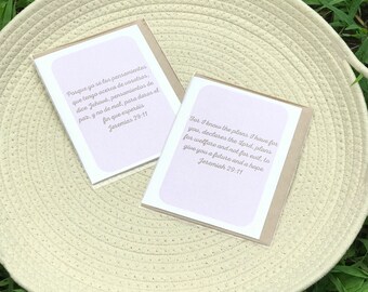 JEREMÍAS 29:11 / JEREMÍAS 29.11 / tarjetas de felicitación / interior en blanco