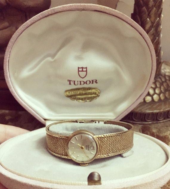 Vintage gold Rolex Tudor watch