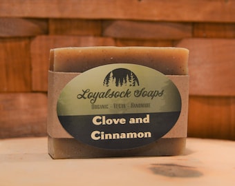Clove & Cinnamon Soap - organic, handmade, all natural, cold process, vegan