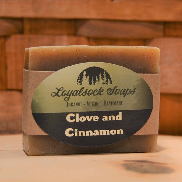 Clove & Cinnamon Soap - organic, handmade, all natural, cold process, vegan