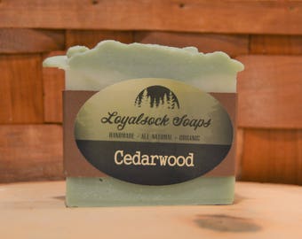 Cedarwood Soap - organic, handmade, all natural, cold process, vegan