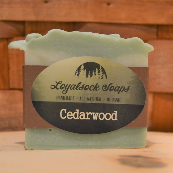 Cedarwood Soap - organic, handmade, all natural, cold process, vegan
