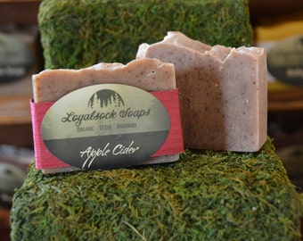 Apple Cider Soap - organic, handmade, all natural, cold process,