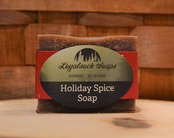 Holiday Spice Soap BEST SELLER! - organic, handmade, all natural