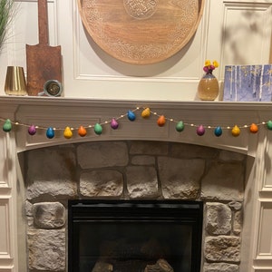 Easter Egg Garland - Stained Egg Gourds