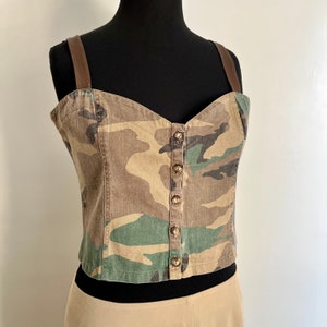 Y2k Blumarine Blugilr military button down top , vintage designer
