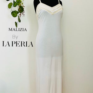 Vintage Malizia La Perla maxi slip dress, vintage nightgown , night dress