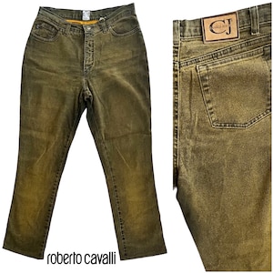 90s vintage Cavalli jeans denim pants , high rise