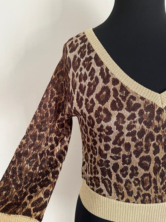 Dolce & Gabbana vintage cheetah print skirt set, … - image 6