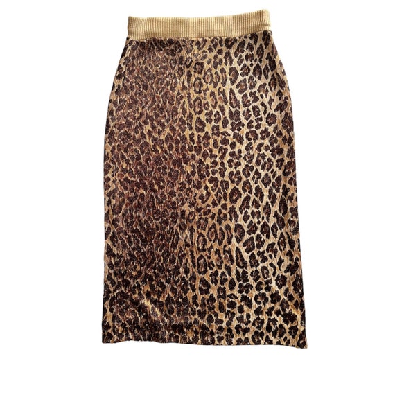 Dolce & Gabbana vintage cheetah print skirt set, … - image 4