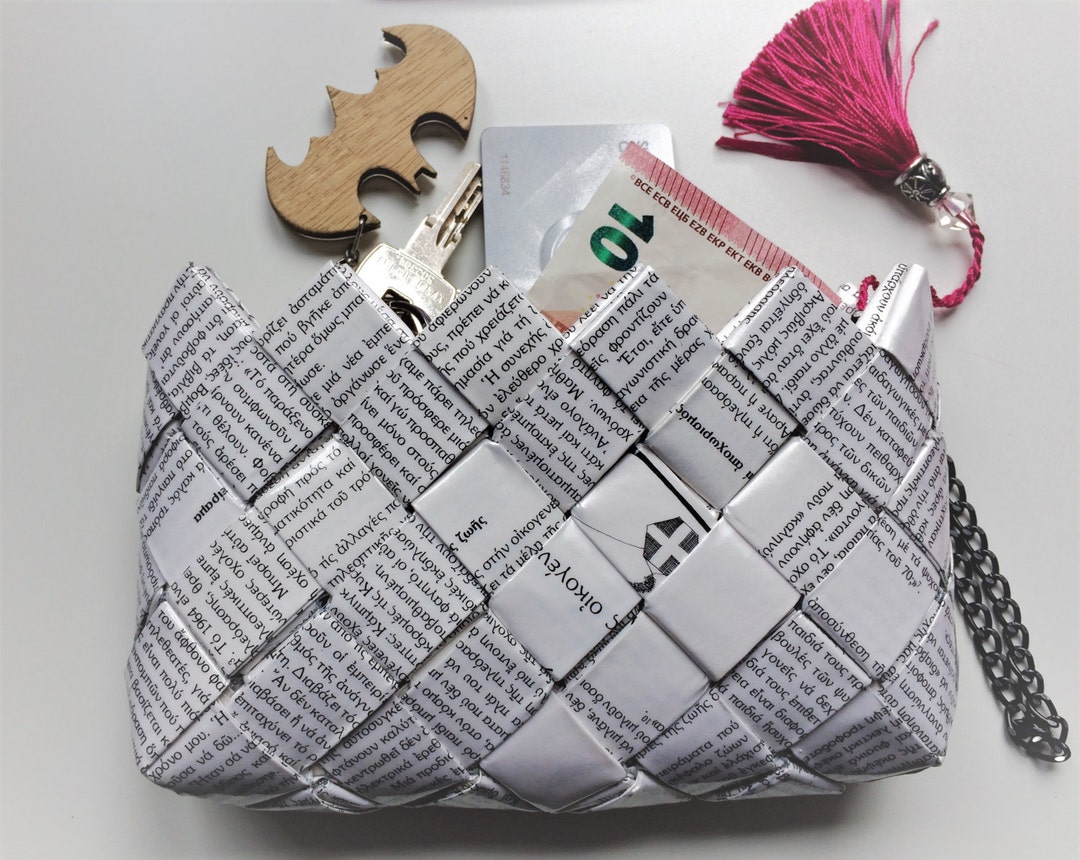 Manualidades Billetera De Papel Reciclado Monedero De Libro