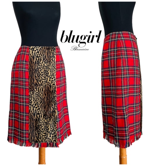 Vintage Blumarine blugirl mid length skirt  kilt … - image 1