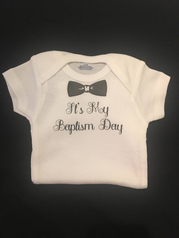 christening onesie for boy