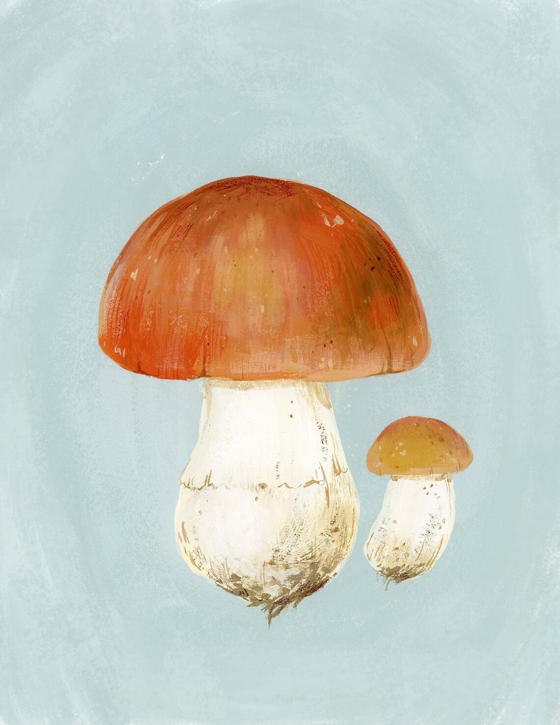 Mushroom Art Prints Set of 4. Woodland Nursery Art Print. Etsy