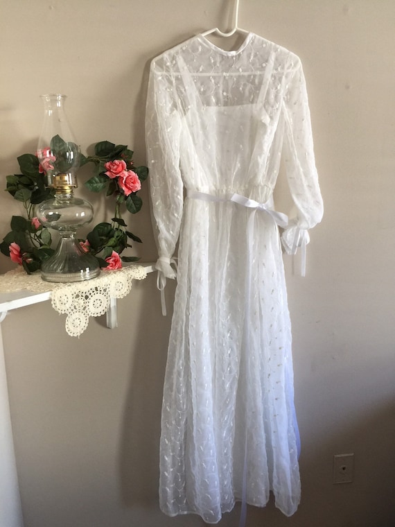 Vintage '70's Handmade Wedding Dress