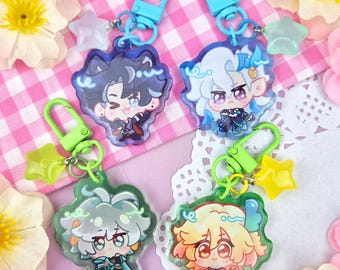 Genshin Impact - Alhaitham | Kaveh | Neuvillette | Wriothesley - Mini Acrylic Keychain Charm