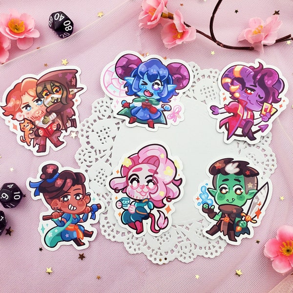 Critical Role - Mighty Nein - Stickers