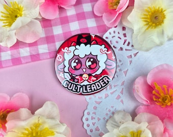 Lamb Cult Leader Badge - Pin Back Button Badge