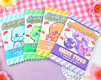 PKM Ghost + Starters Mystery Magnet Blind Bag