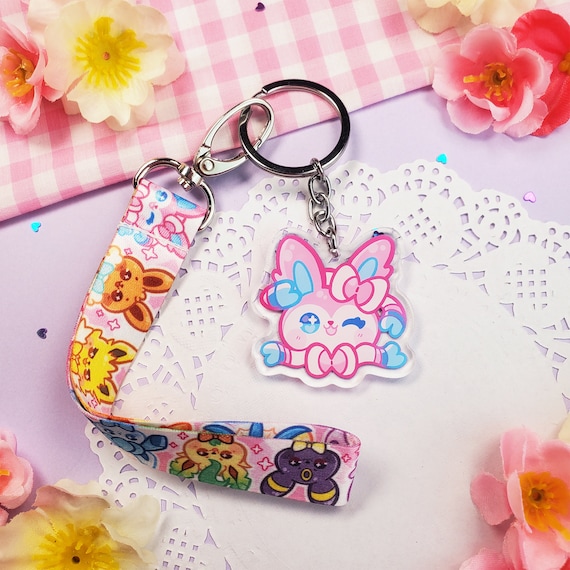 Cutielutions Mini Lanyard Acrylic Keychain Set