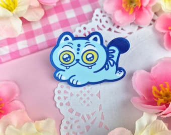 Derpy Tiger Handmade Pin