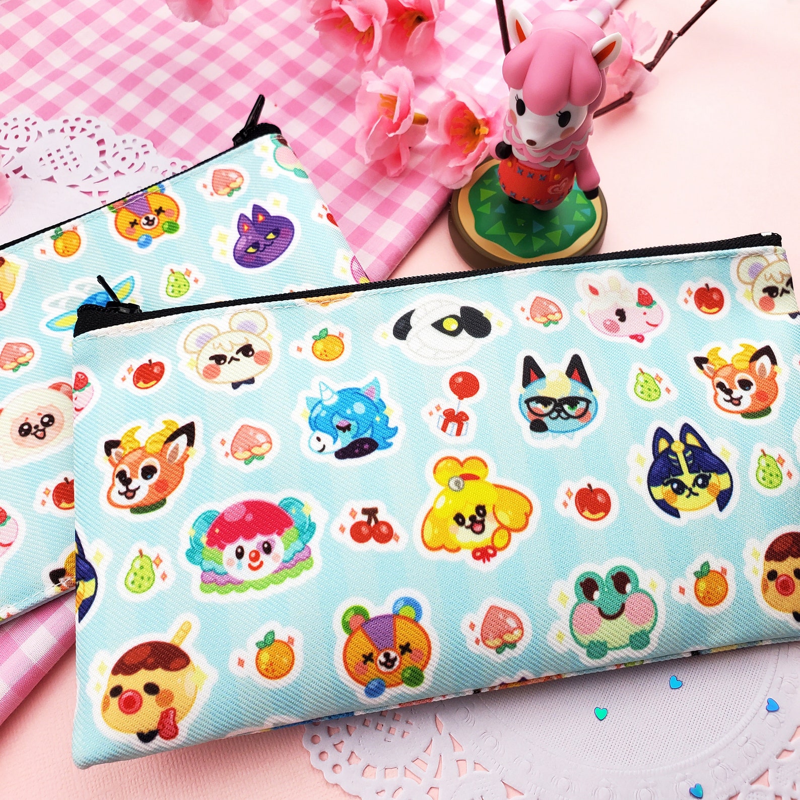 ACNH Villagers Pencil Case / Zipper Pouch Etsy