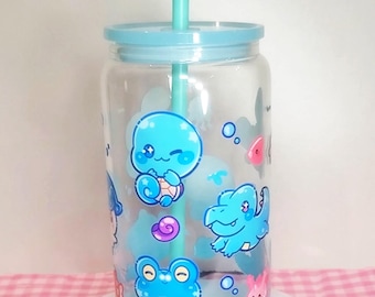Water Starters Glass Tumbler | Gradient Tinted 16oz Cup
