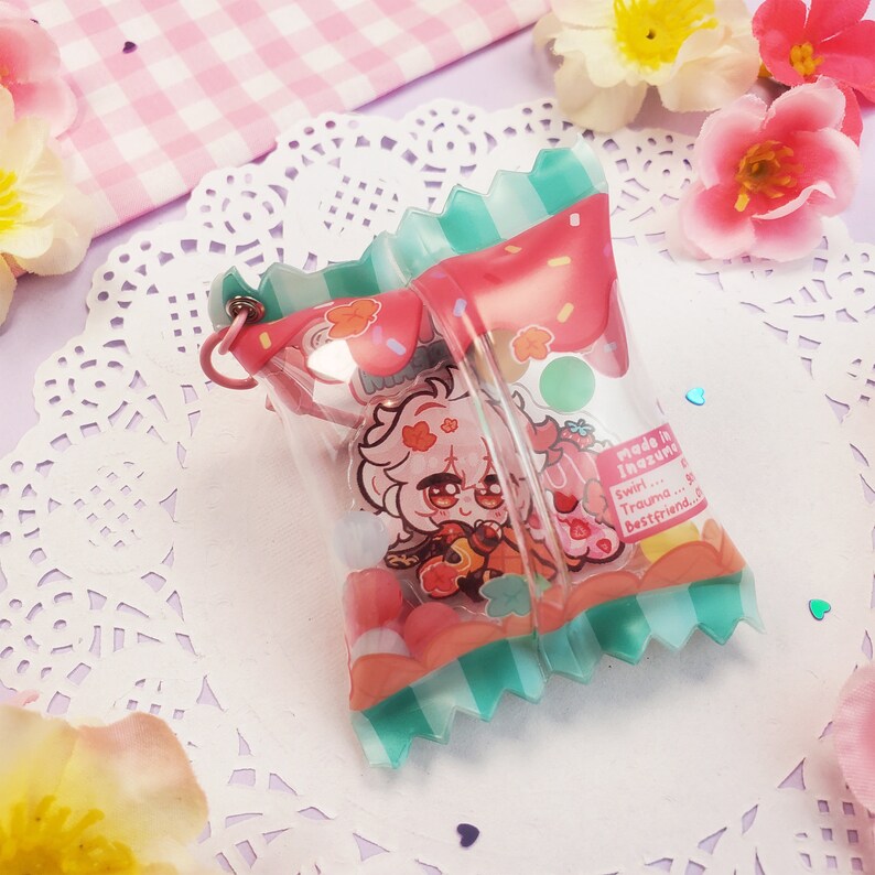 Genshin Impact Kazuha Icecream Candy Shaker Bag Acrylic Etsy Canada