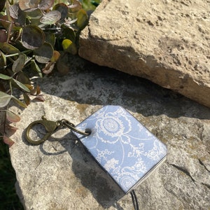 Handmade Mini Keychain Journal Recycled Paper Tiny Notebook