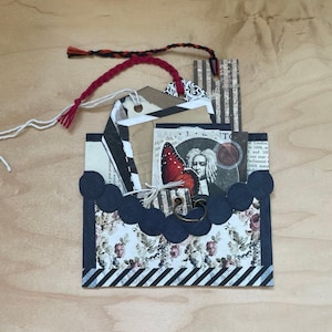 Handmade Junk Journal Tuck Folio: 10 Piece Ephemera Set