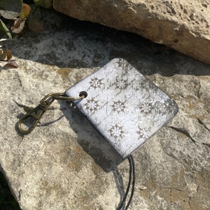 Handmade Mini Keychain Journal Recycled Paper Tiny Notebook