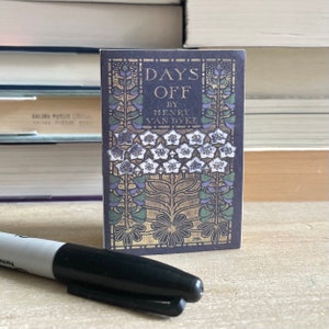 Upcycled Mini Journal Classic Book Cover Design Recycled Paper Notebook