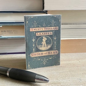 Eco-Friendly Mini Journal Vintage Book Cover Notebook 100% Recycled Paper Handmade Diary