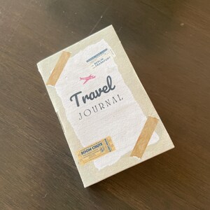 Handmade Mini Journal Recycled Paper Travel Journal