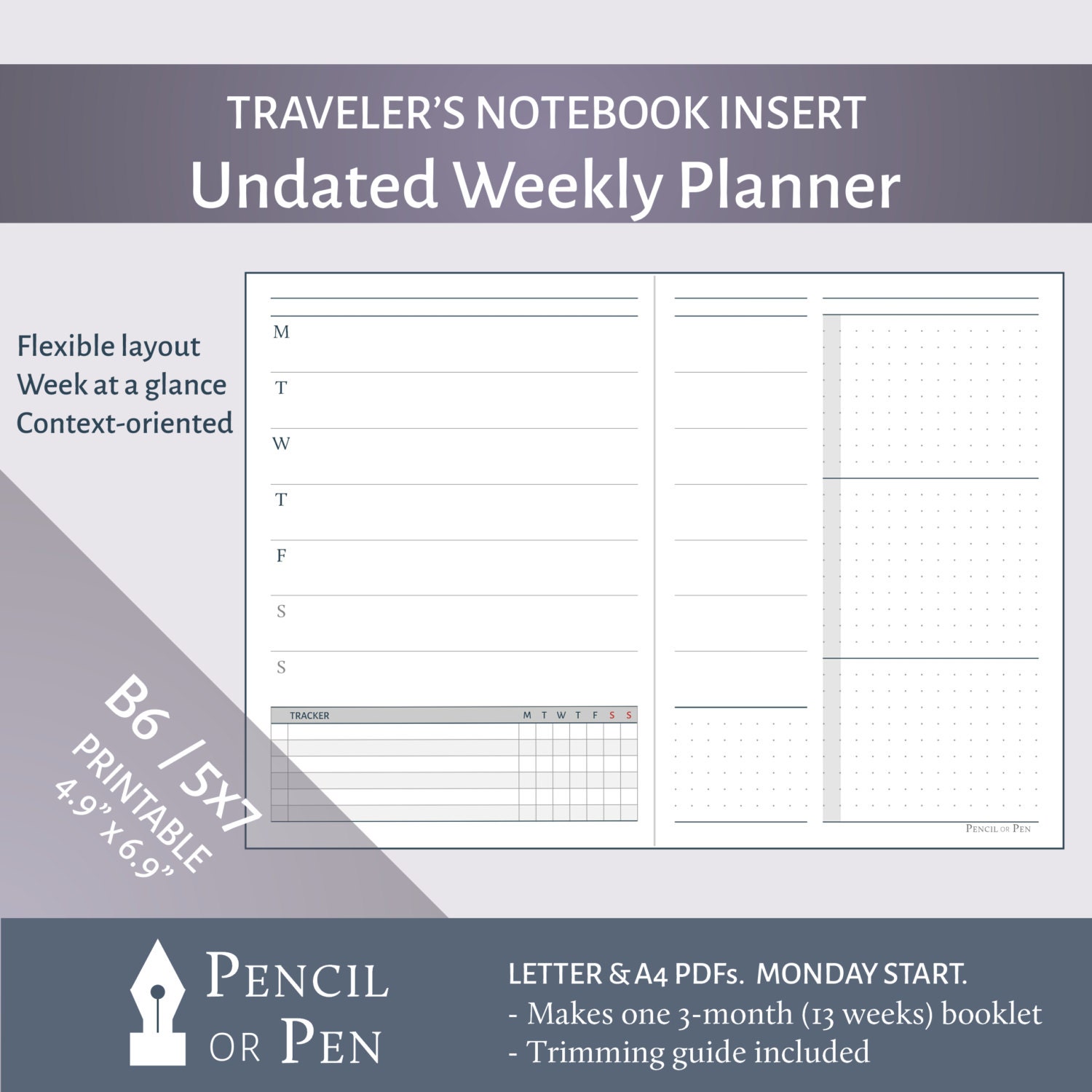 5x7 Weekly Planner