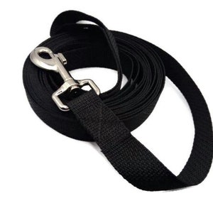 BLACK ONLY Polypro training leash, budget friendly 10ft up to 100ft