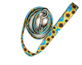 Sunflower Field dog leash, pet leash