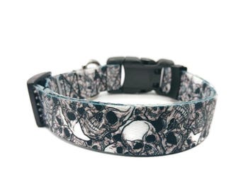 Phantom Skulls buckle collar