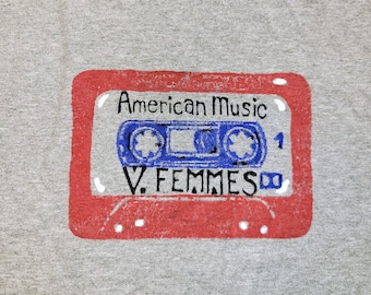 Violent Femmes American Music Cassette, Unisex, Linoprint