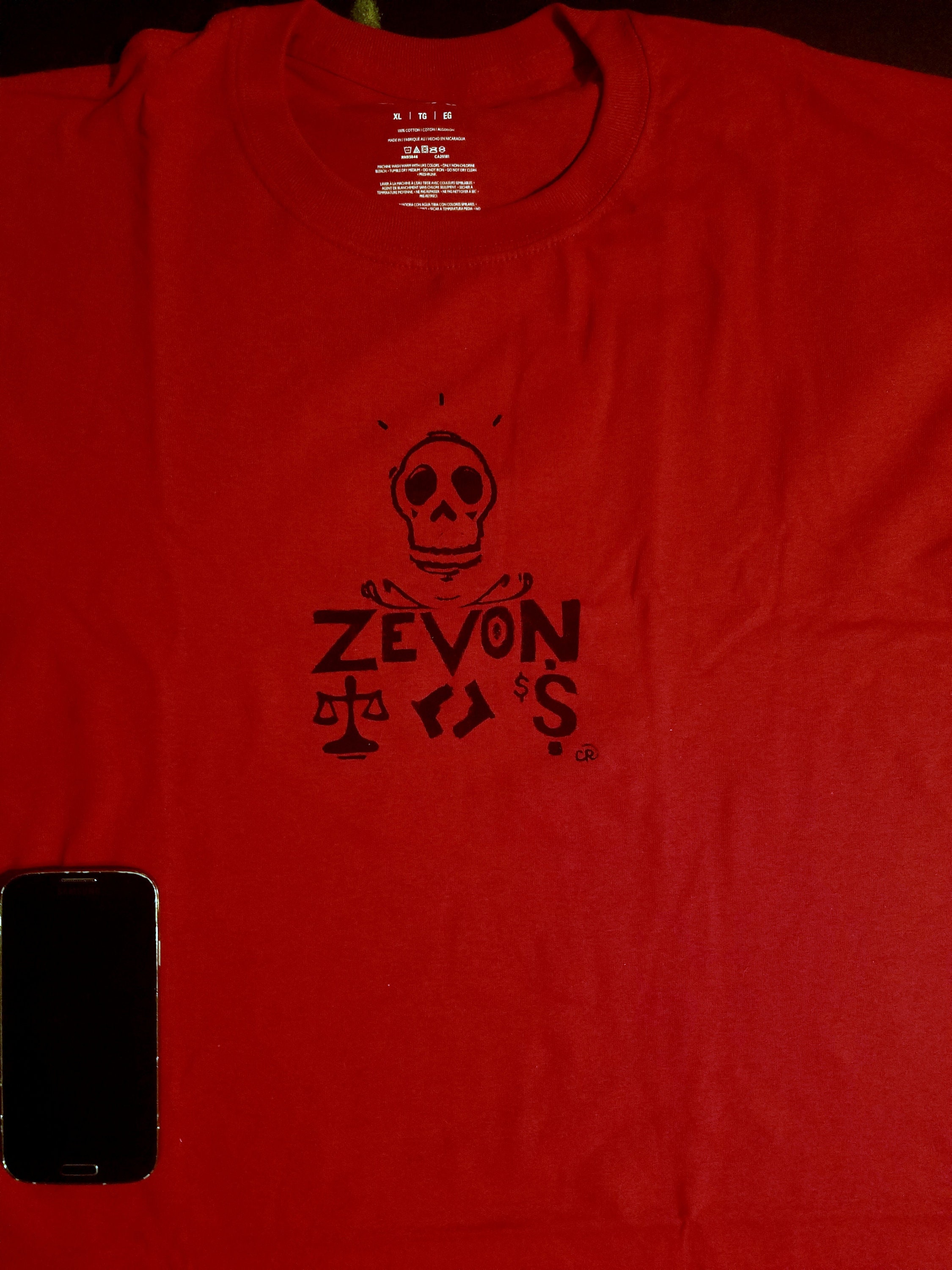 New Warren Zevon Block Printed Shirt Lawyers Guns and Money, Classic