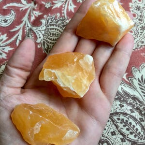 Yellow calcite chunks