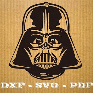 Casque Star Wars svg Dark vador. CNC découpe fichier - cricut - vectoriel vinyle - fichier DXF SVG Pdf