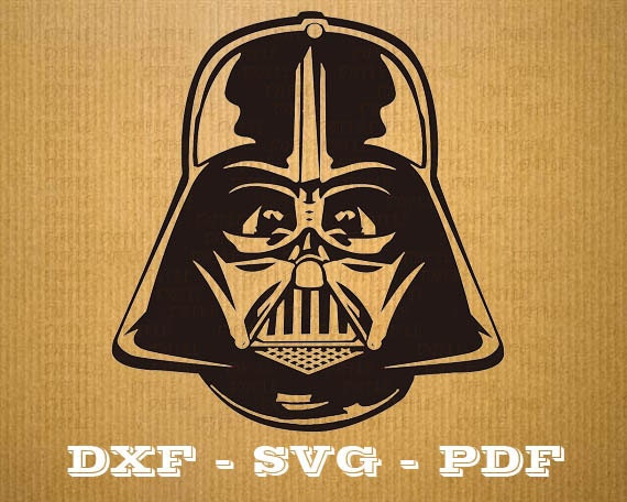 Download Star Wars Svg Files Format Dxf Helmet Darth Vader Cnc Etsy