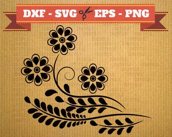 Download Long Fern Vine SVG Cutting Files Giant Paper Flowers Leaf