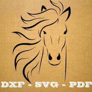 Cheval DXF et SVG fichier  Découpe numerique, Clipart, vecteur, cricut, vectoriel, dxf files, cnc, vinyle, laser, Silhouette