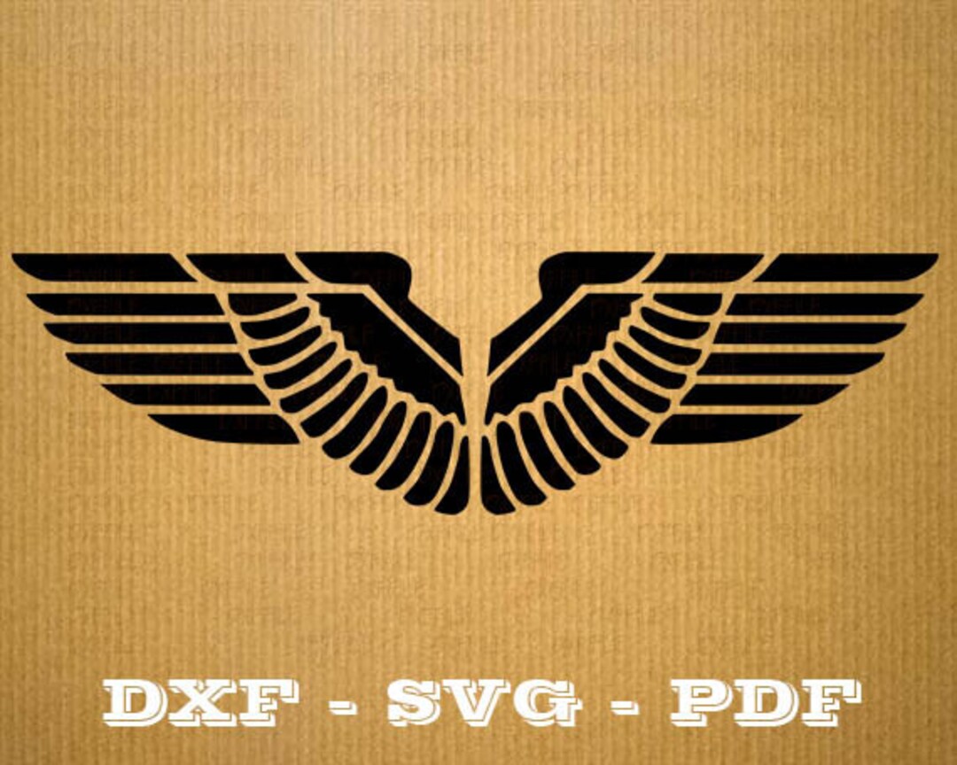 Aile d'aigle DXF et SVG fichier Découpe numerique, Clipart, vecteur ...