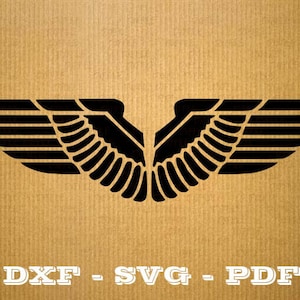 Aile d'aigle DXF et SVG fichier  Découpe numerique, Clipart, vecteur, vectoriel, dxf files, cnc, cricut, vinyle, laser, Silhouette