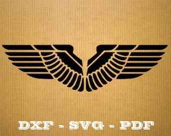 Eagle Wing DXF SVG digital cutting file, clipart, vector, vector, cricut, DXF files, cnc, vinyl, laser Silhouette